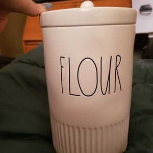 NEW Rae Dunn Flour Canister Container Holder Ridge